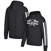 Oakland Raiders Mitchell & Ness Three Stripe Pullover Hoodie Black,baseball caps,new era cap wholesale,wholesale hats